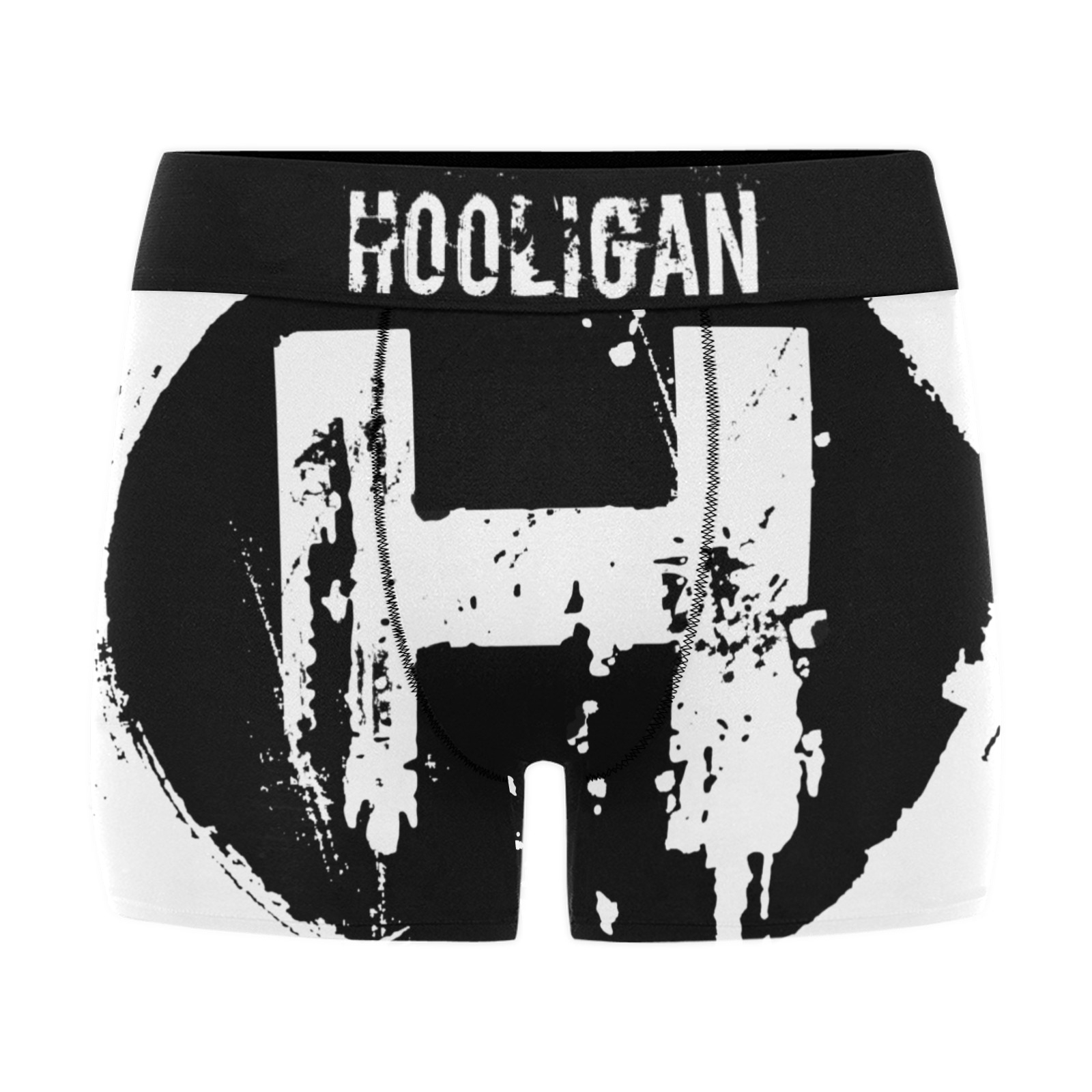 Mens Hooligan Boxer Briefs Men's Boxer Briefs with Custom Waistband(ModelL10) - Image 3