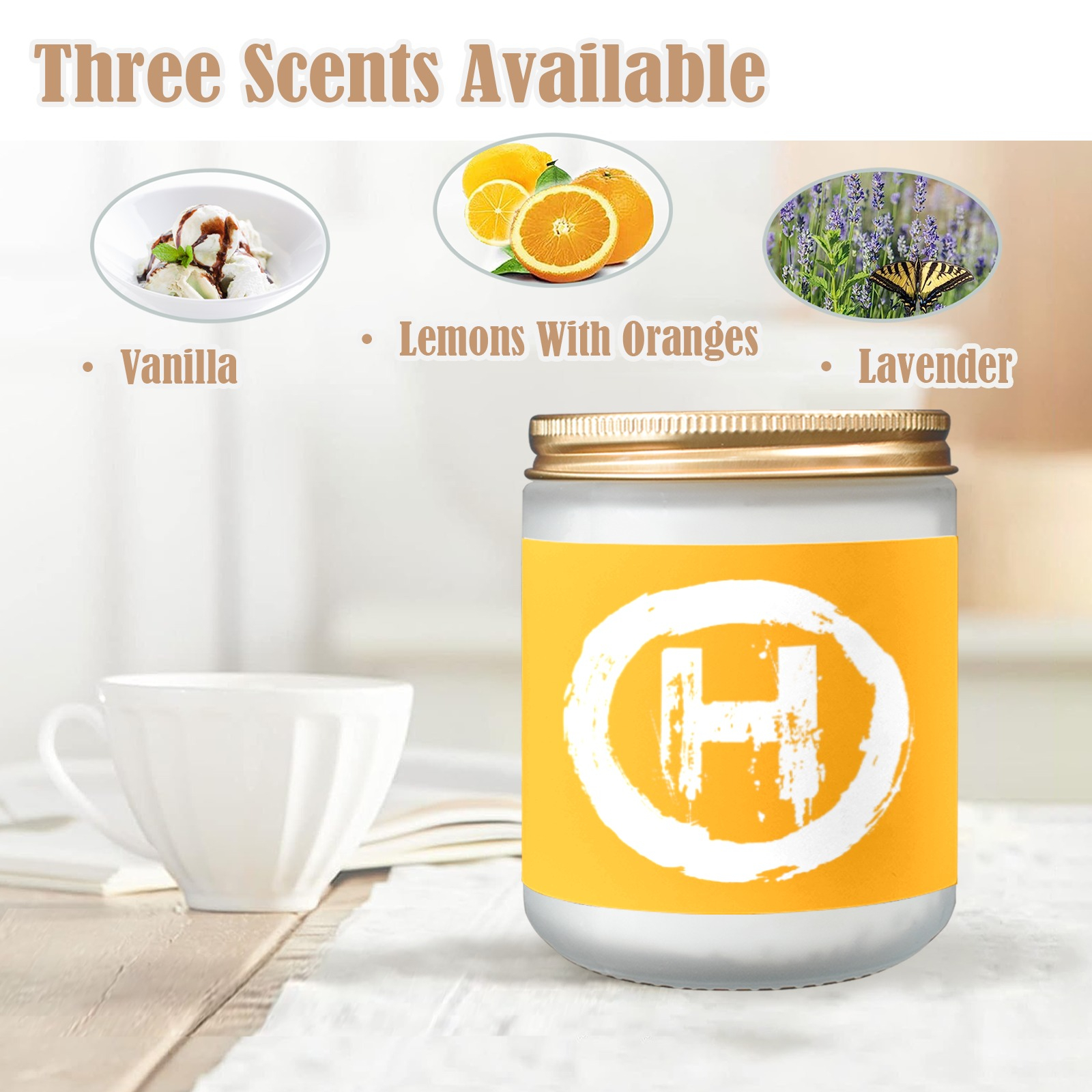 Hooligan Candle (Oranges Color) Custom Scented Candle (Made in Queens) - Image 2