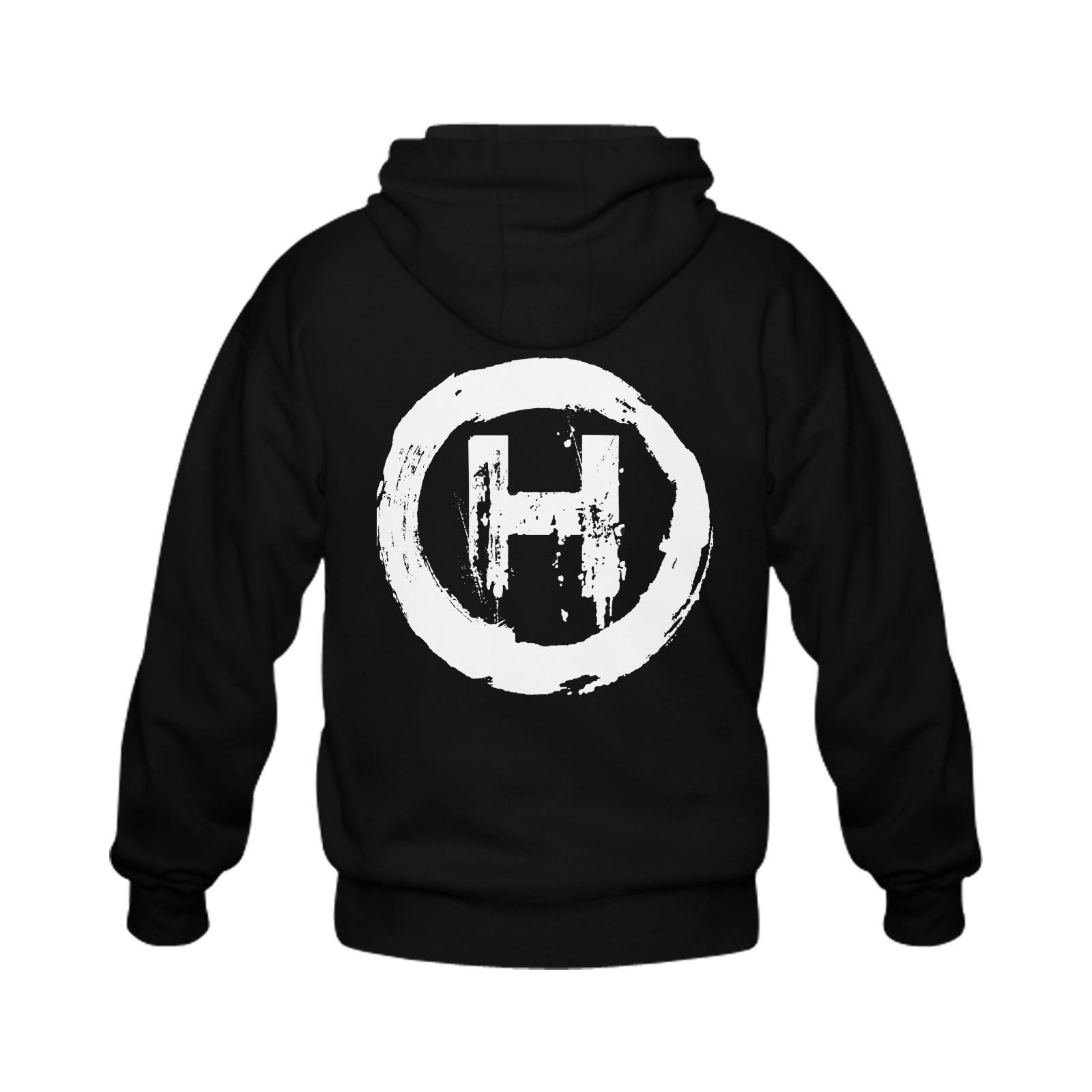 Hooligan H Zip-Hoodie Classic Full Zip Hooded Sweatshirt (Model H02) - Image 2