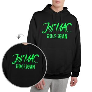 Glowing Hooligan Hoodie (Glows in the dark) Men's Glow in the Dark Hoodie (Two Sides Printing)