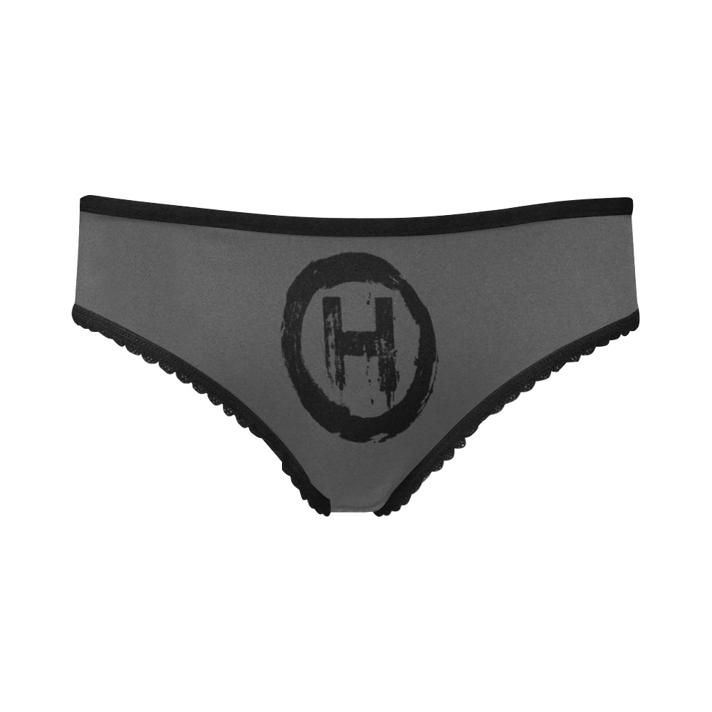Female Hooligan Unders (Dark Grey) Women's All Over Print High-cut Briefs (ModelL14) (Made In AUS) - Image 3
