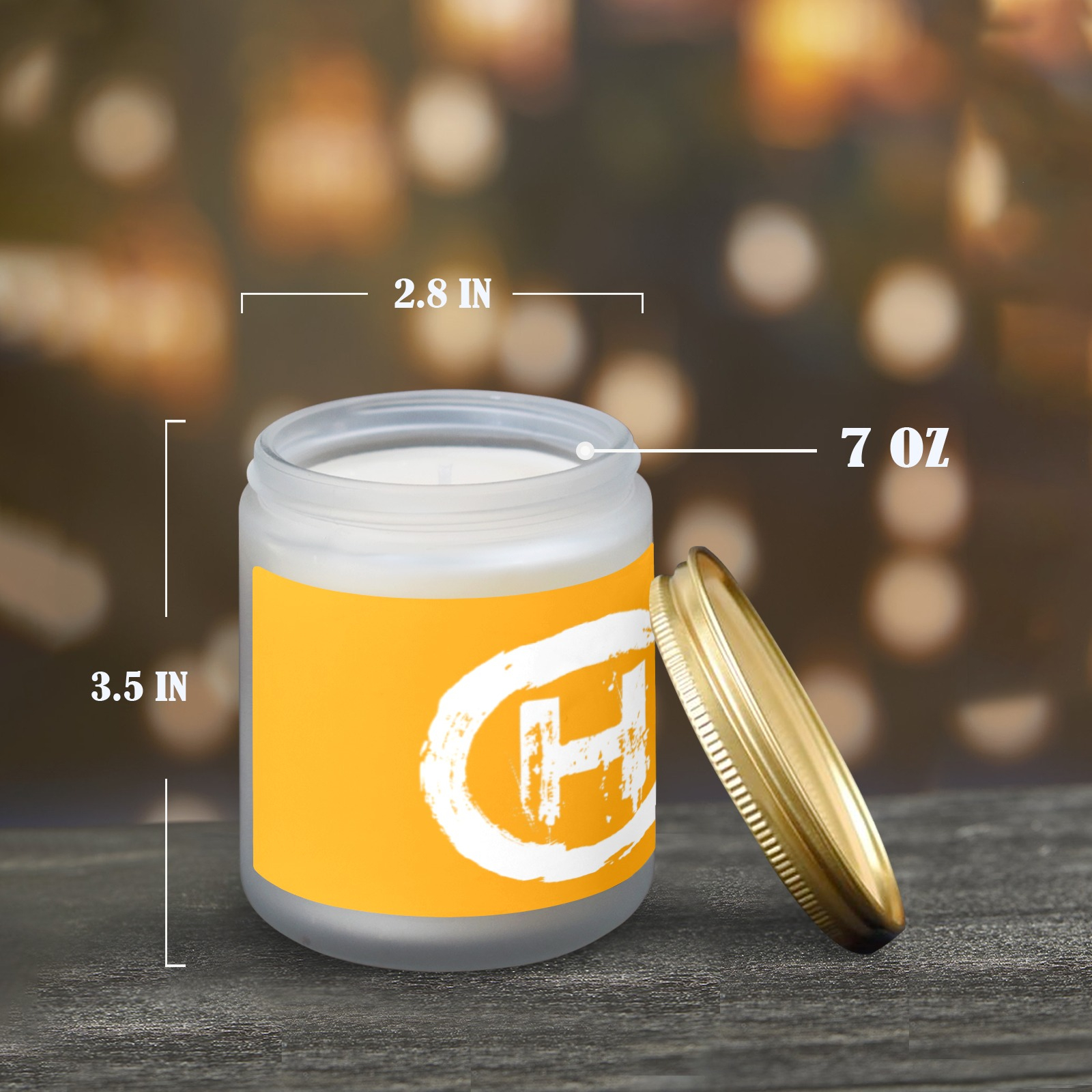 Hooligan Candle (Oranges Color) Custom Scented Candle (Made in Queens) - Image 3