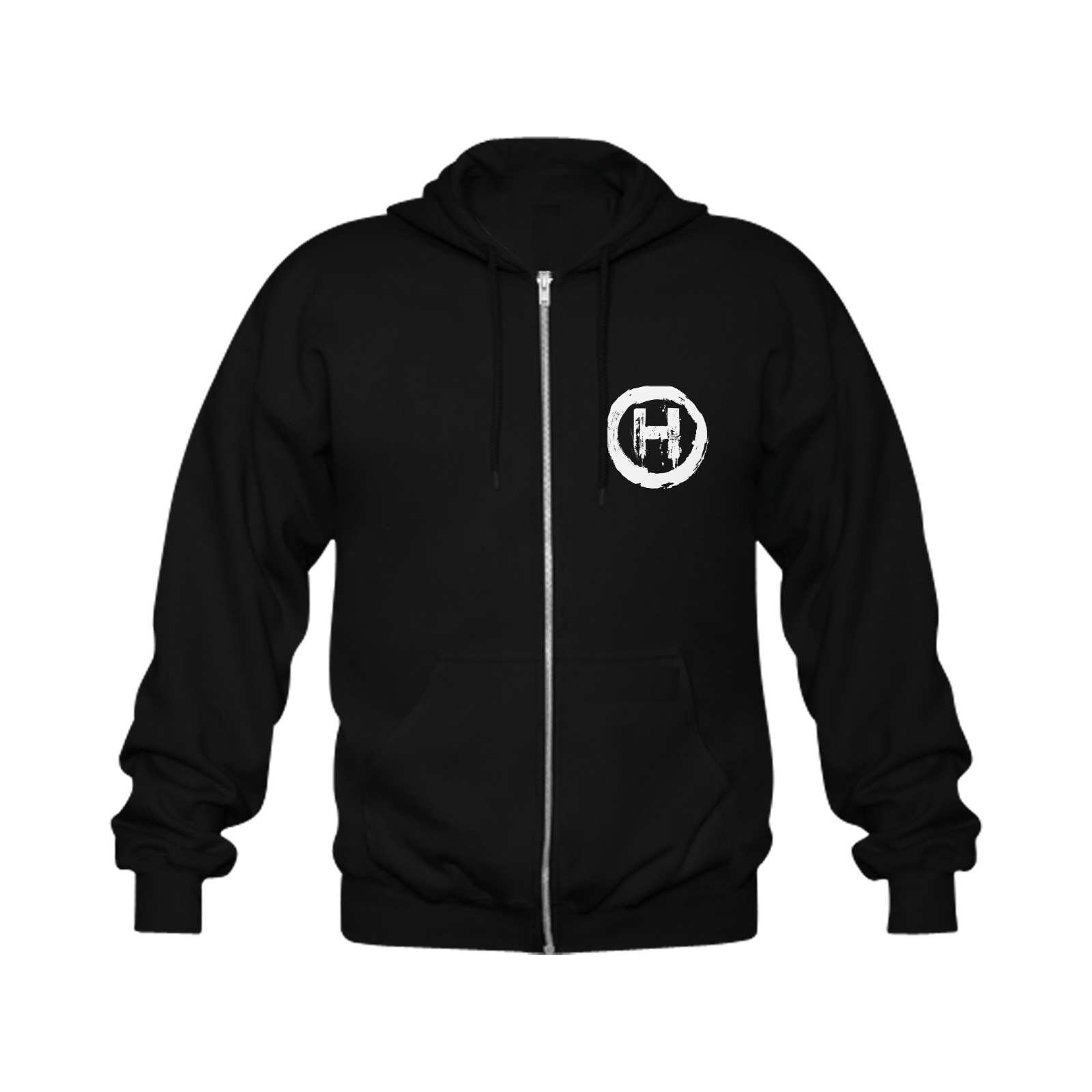 Hooligan H Zip-Hoodie Classic Full Zip Hooded Sweatshirt (Model H02)