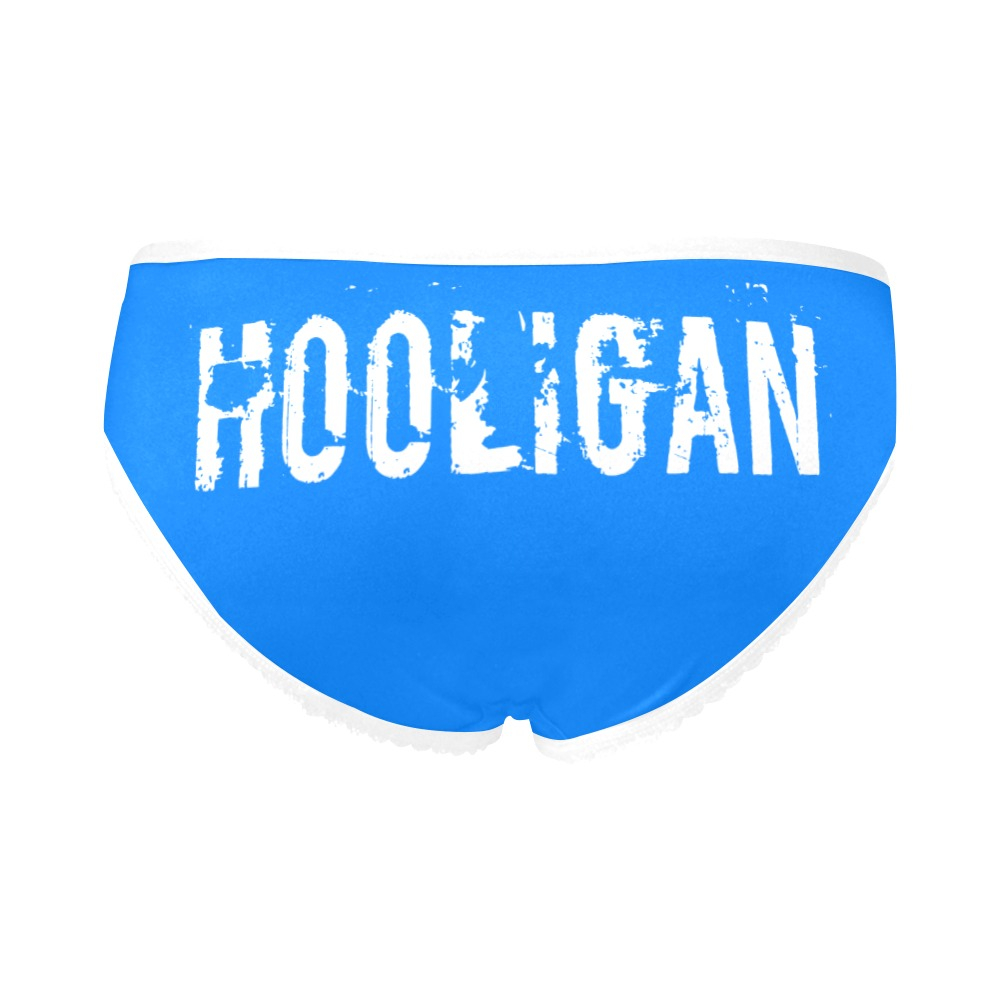 Female Hooligan Unders (Blue)2 Women's All Over Print High-cut Briefs (ModelL14) (Made In AUS) - Image 4