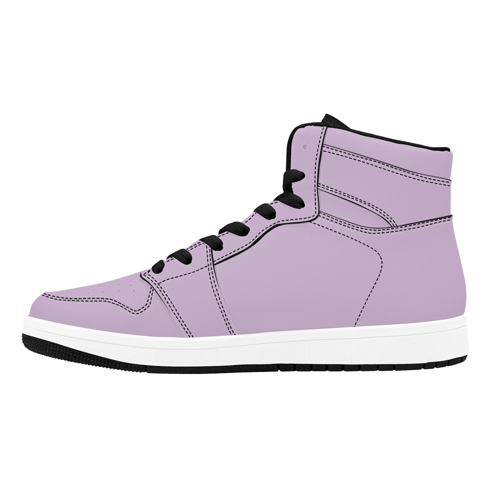 Lady Hooligan Hi-Tops (Light Purple) Women's High Top Sneakers (Model 20042) - Image 4