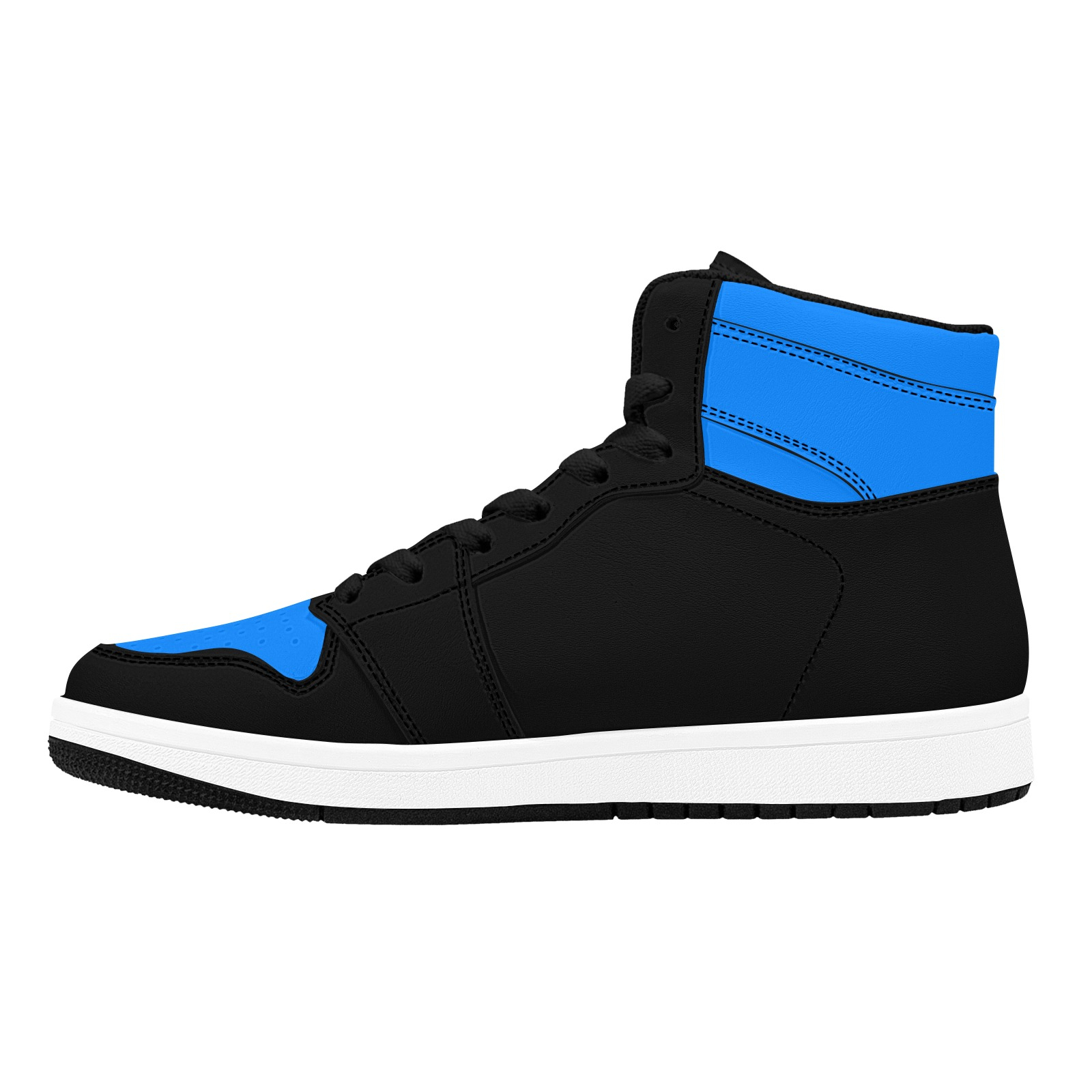 Hooligan High tops (Black/Blue) Men's High Top Sneakers (Model 20042) - Image 4