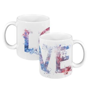 Love - Mug Custom White Mug(11OZ)(Set of 2) (Made in USA)