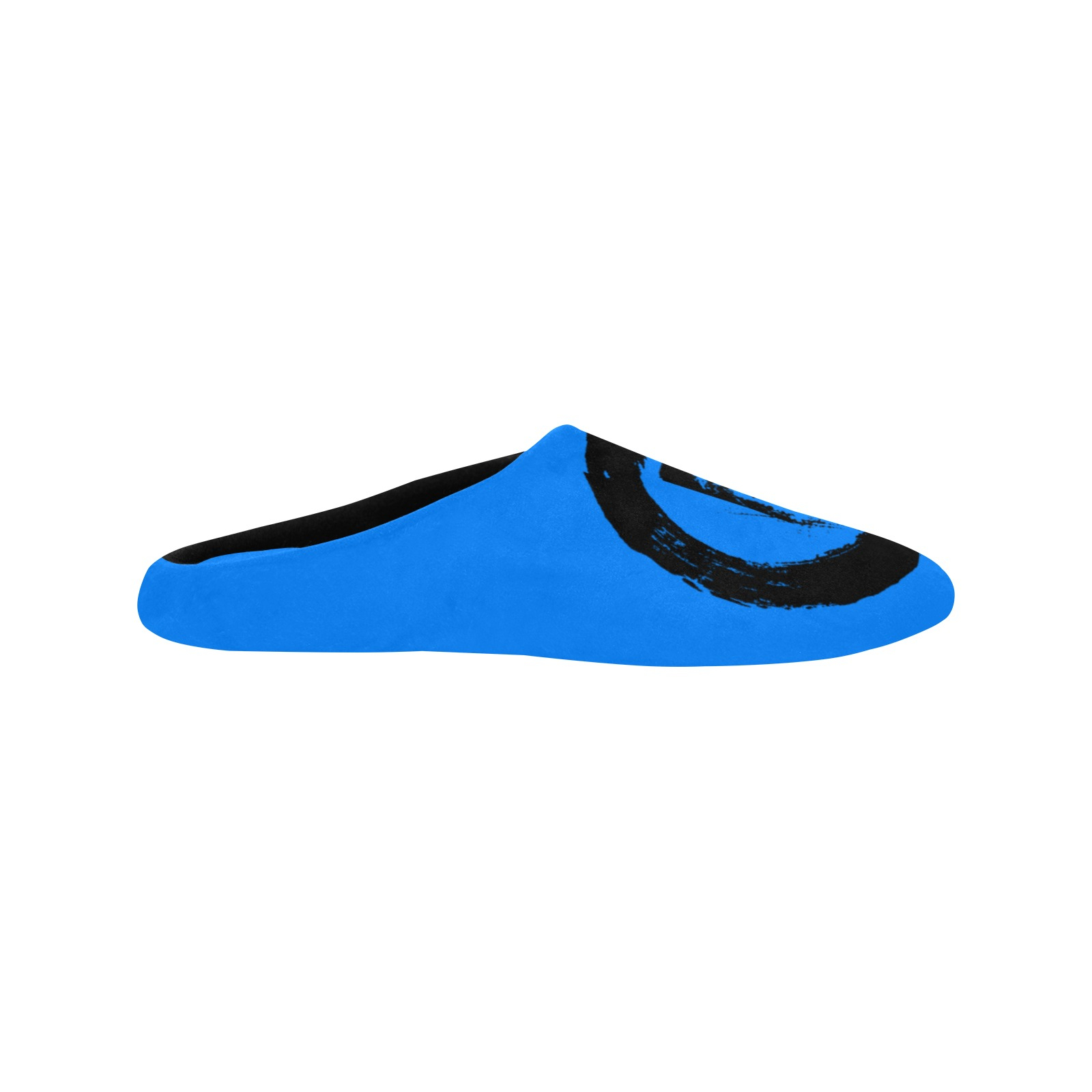 H Mens Slippers (Blue) Men's Non-Slip Cotton Slippers (Model 0602) - Image 3