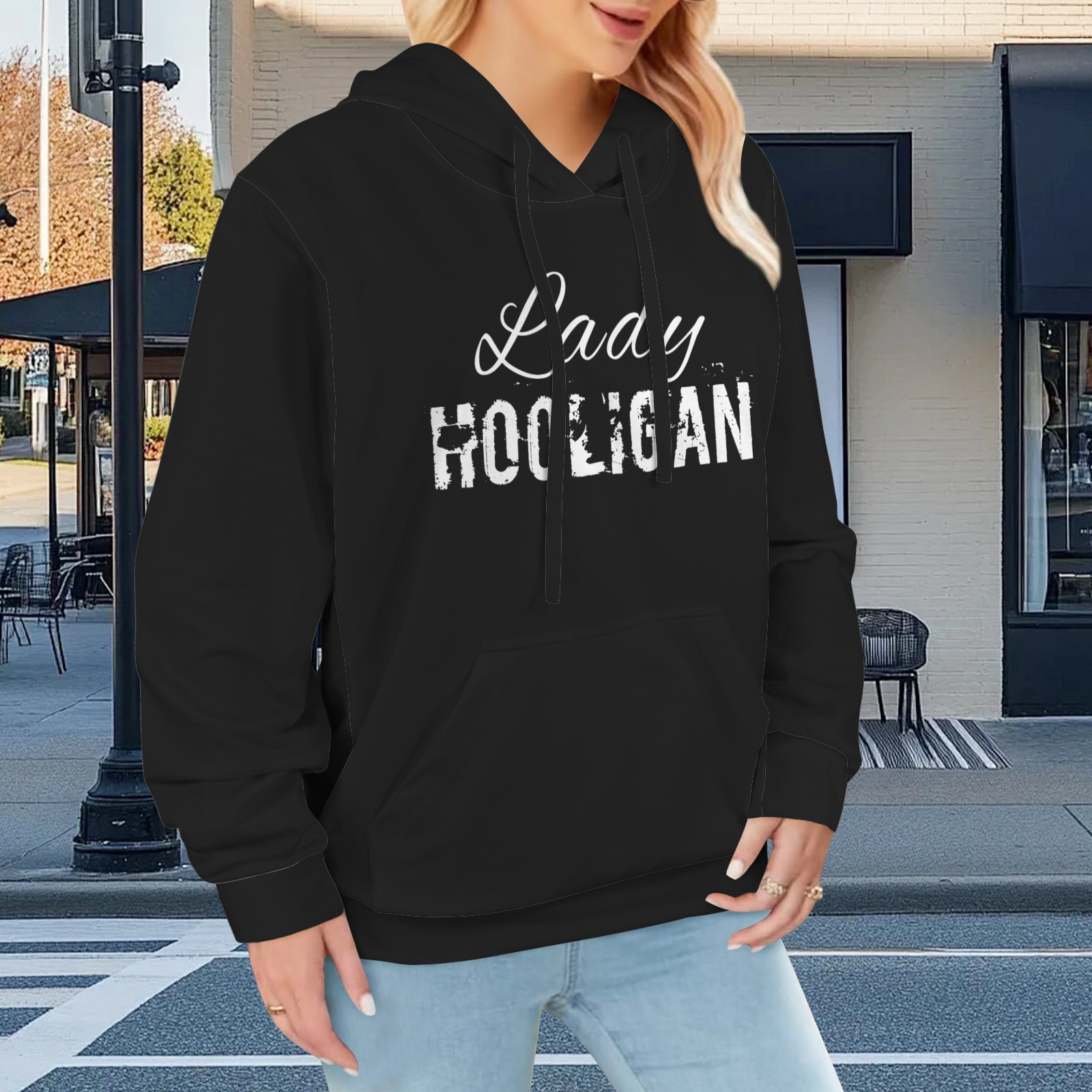 Lady Hooligan Pullover Hoodie - Image 2