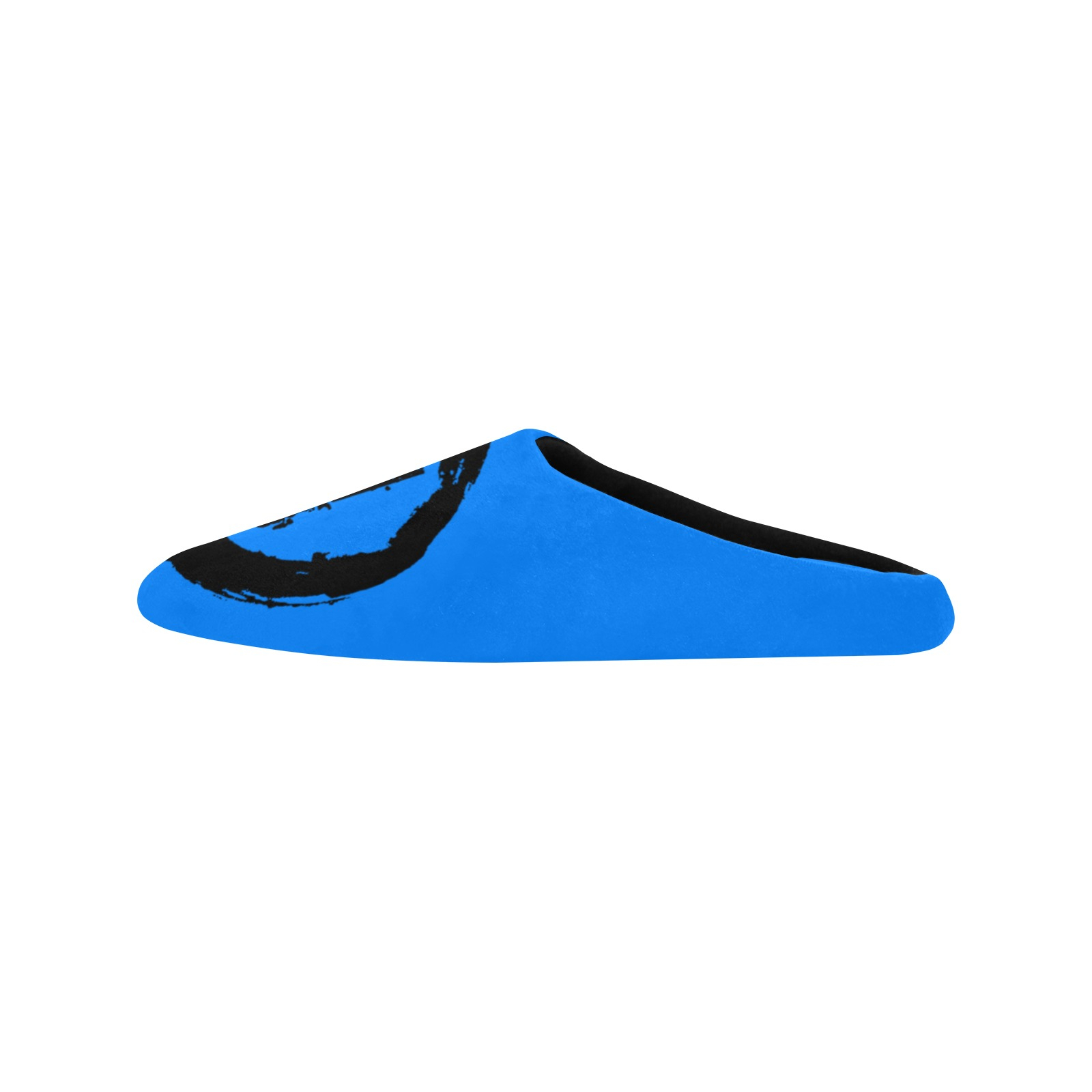 H Mens Slippers (Blue) Men's Non-Slip Cotton Slippers (Model 0602) - Image 2