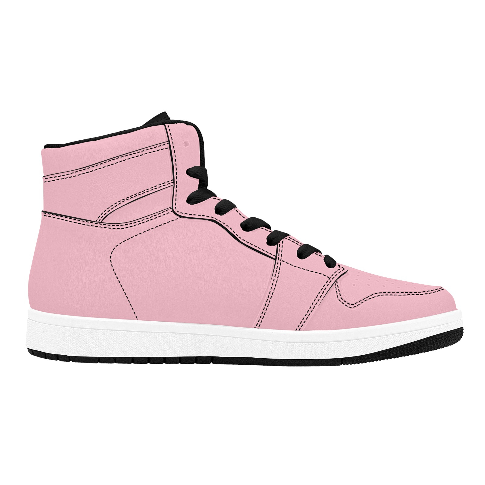Lady Hooligan Hi-Tops (Pink) Women's High Top Sneakers (Model 20042) - Image 2