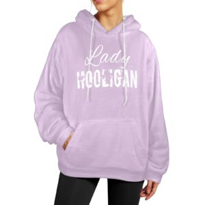Lady Hooligan Baggy Pullover Hoodie Women
