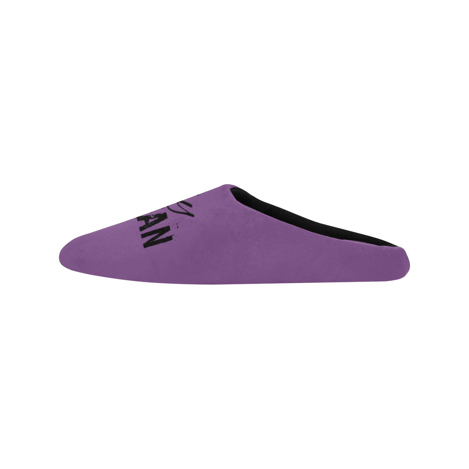 Lady Hooligan Slippers (Purple) Women's Non-Slip Cotton Slippers (Model 0602) - Image 2