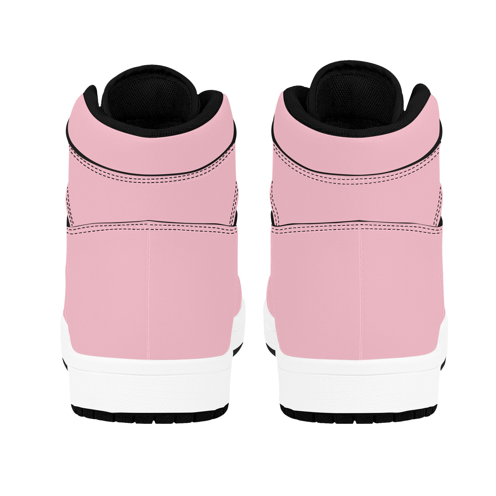 Lady Hooligan Hi-Tops (Pink) Women's High Top Sneakers (Model 20042) - Image 6