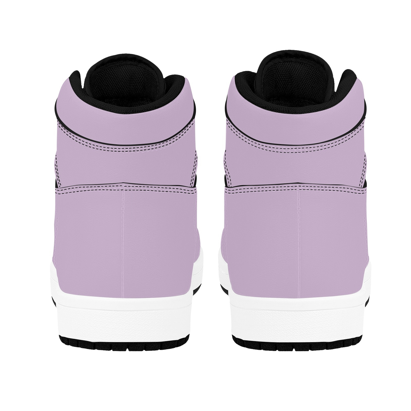 Lady Hooligan Hi-Tops (Light Purple) Women's High Top Sneakers (Model 20042) - Image 6