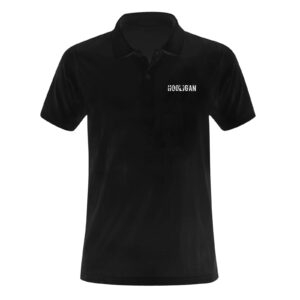 Hooligan Polo (Black) Men's Polo Shirt (Model T24)