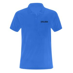 Hooligan Polo (Blue/Black) Men's Polo Shirt (Model T24)
