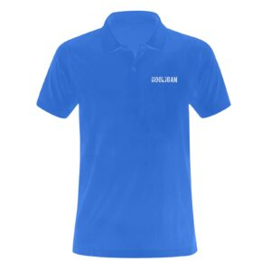 Hooligan Polo (Blue/White) Men's Polo Shirt (Model T24)